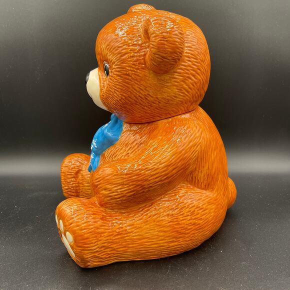 Pfaltzgraff Christmas Teddy Bear Cookie Jar - Picture 4 of 14
